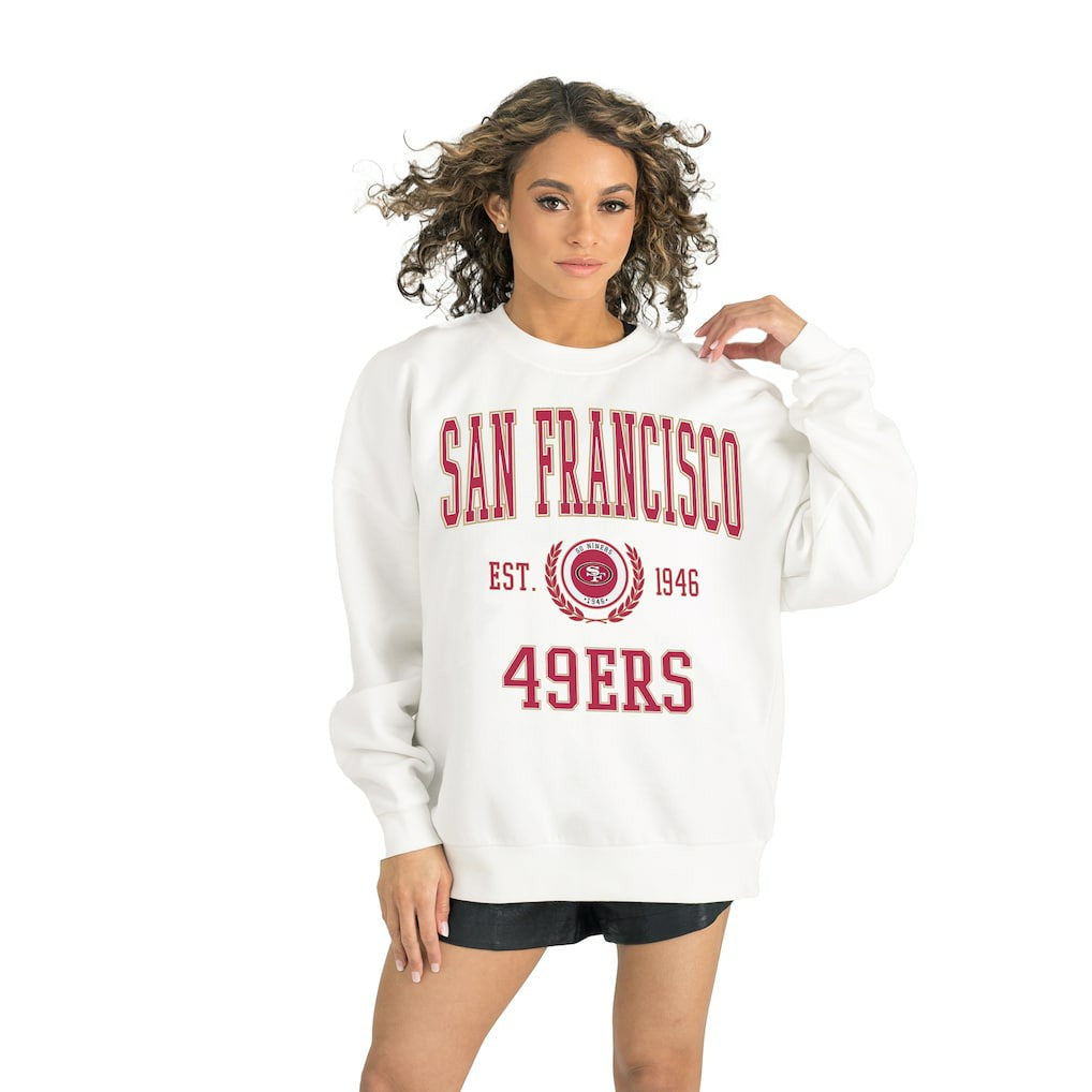 San Francisco 49ers  Gameday Couture Women's Timeless Triumph Premium Fleece Pullover Sweatshirt