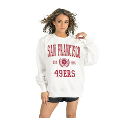 San Francisco 49ers  Gameday Couture Women's Timeless Triumph Premium Fleece Pullover Sweatshirt