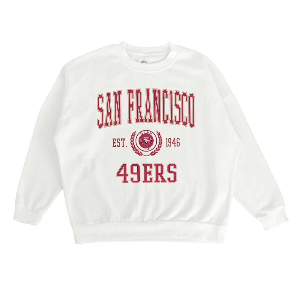 San Francisco 49ers  Gameday Couture Women's Timeless Triumph Premium Fleece Pullover Sweatshirt