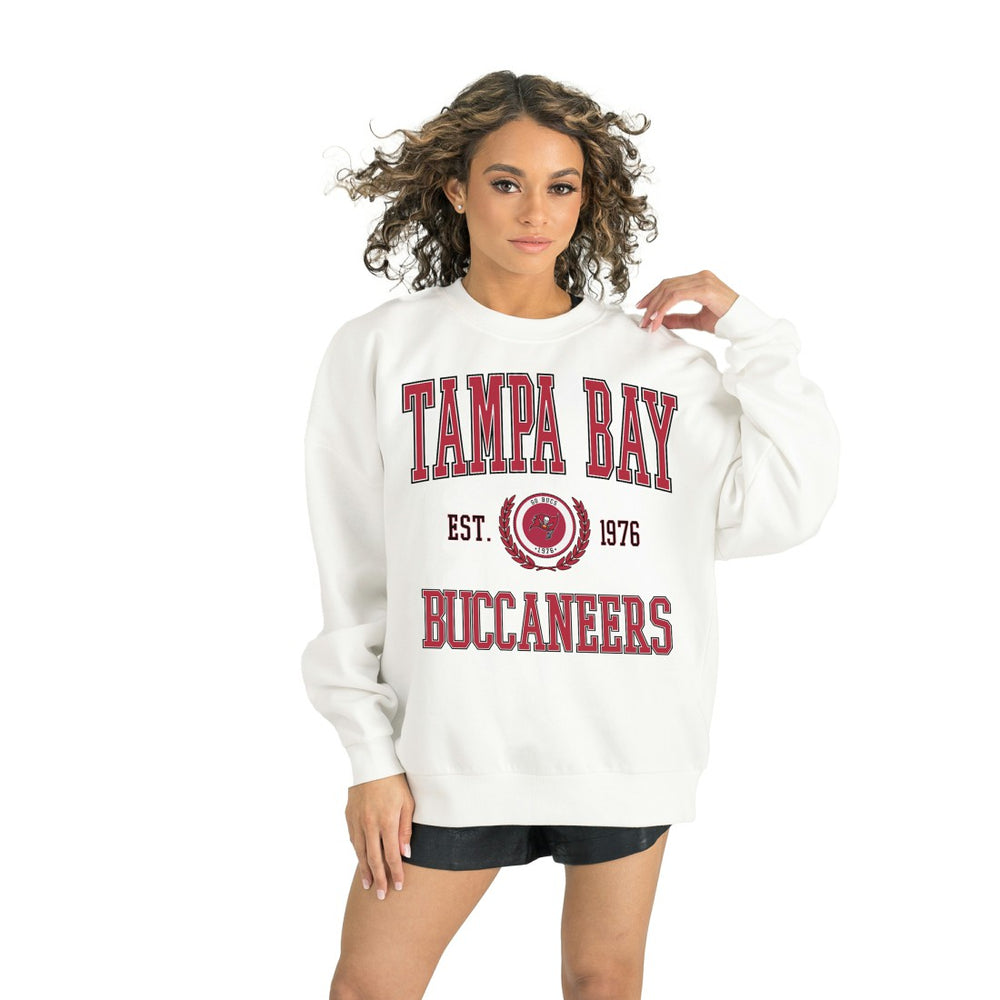 Tampa Bay Buccaneers  Gameday Couture Women's Timeless Triumph Premium Fleece Pullover Sweatshirt