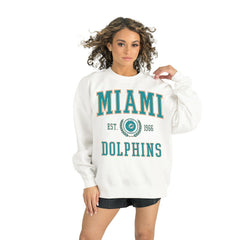 Miami Dolphins  Gameday Couture Women's Timeless Triumph Premium Fleece Pullover Sweatshirt