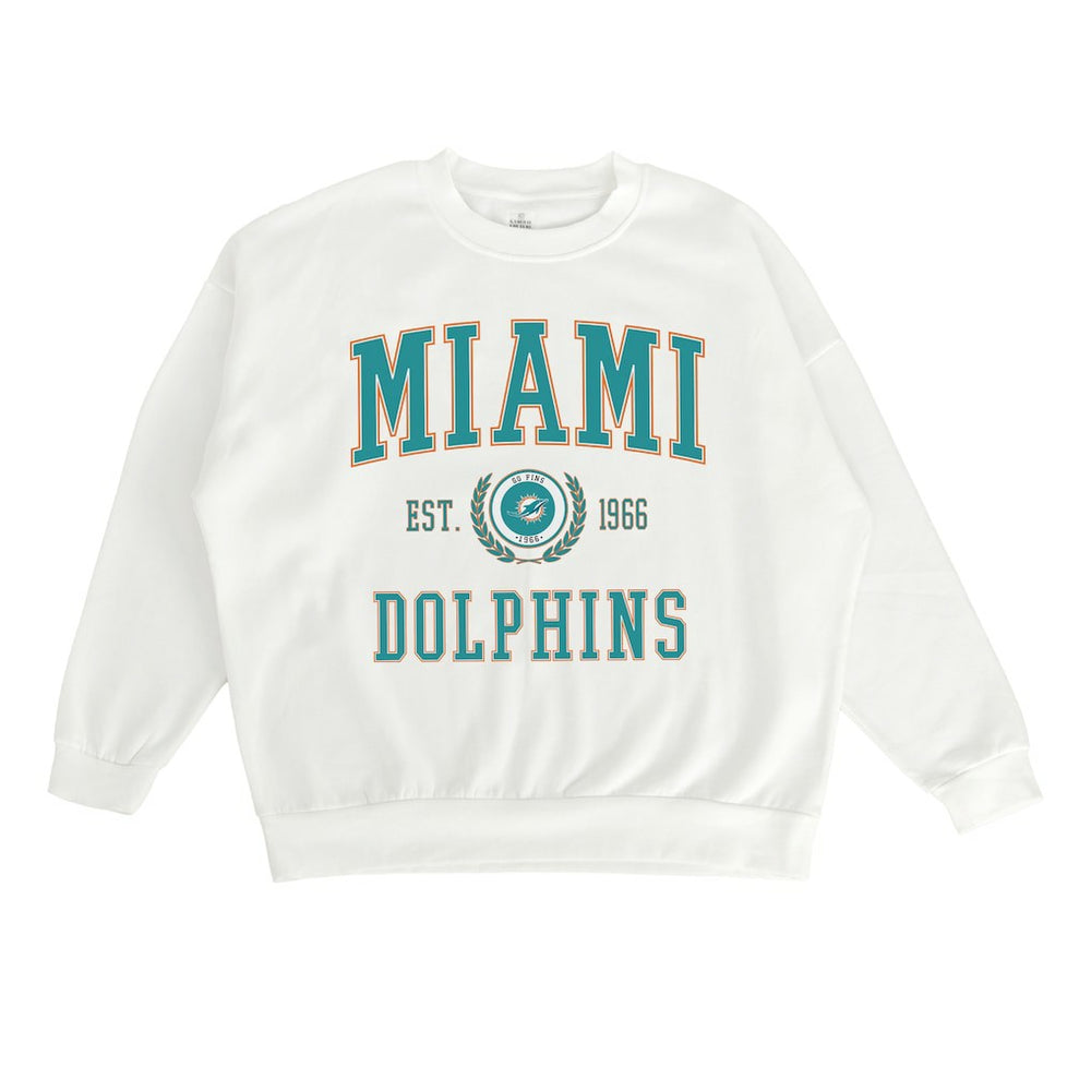 Miami Dolphins  Gameday Couture Women's Timeless Triumph Premium Fleece Pullover Sweatshirt