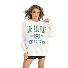 Los Angeles Chargers  Gameday Couture Women's Timeless Triumph Premium Fleece Pullover Sweatshirt