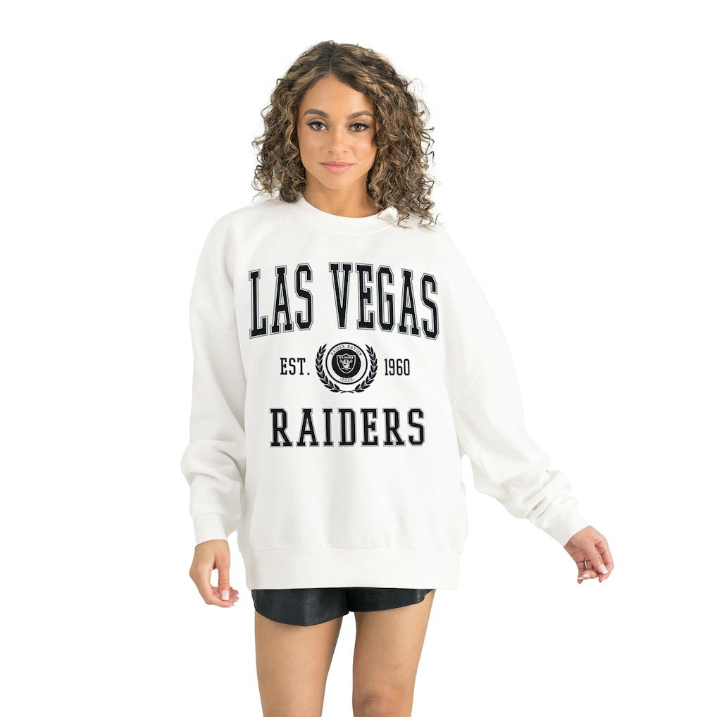 Las Vegas Raiders  Gameday Couture Women's Timeless Triumph Premium Fleece Pullover Sweatshirt