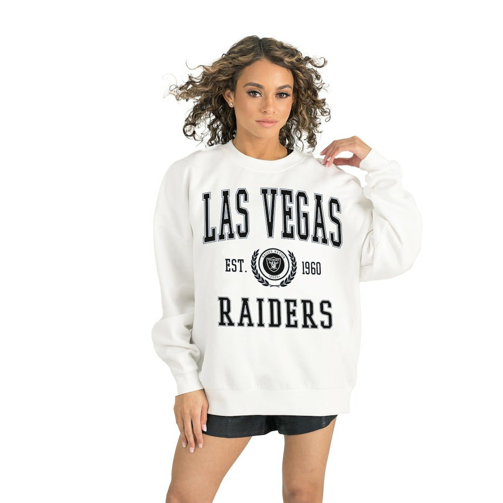 Las Vegas Raiders  Gameday Couture Women's Timeless Triumph Premium Fleece Pullover Sweatshirt