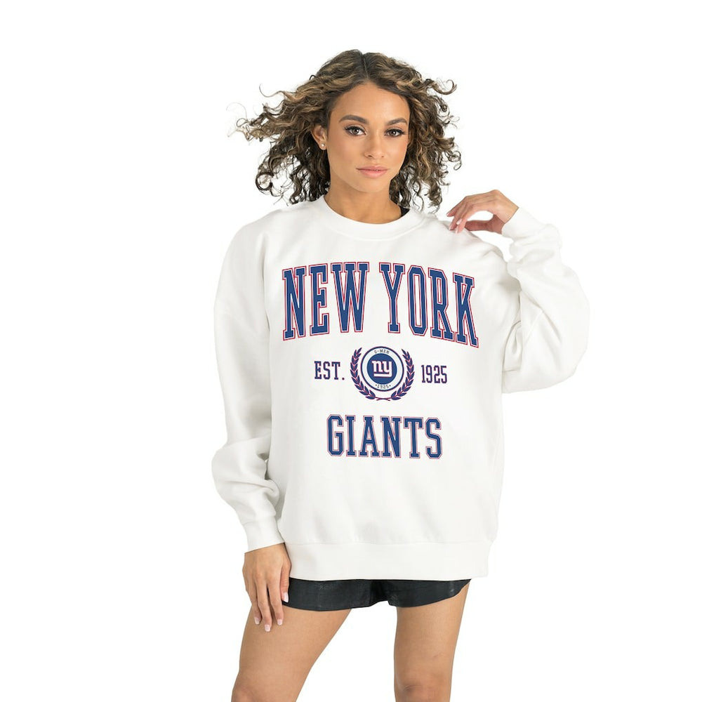 New York Giants  Gameday Couture Women's Timeless Triumph Premium Fleece Pullover Sweatshirt