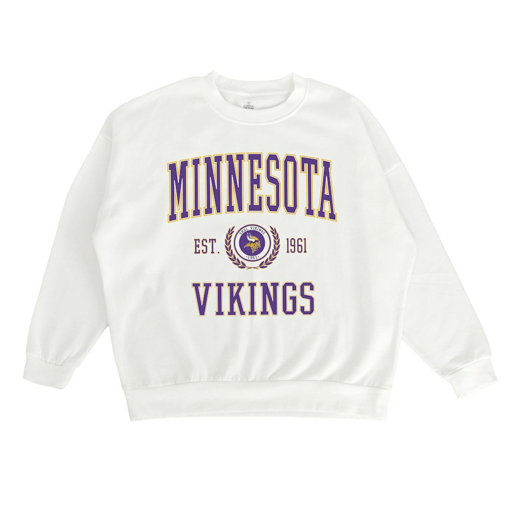 Minnesota Vikings  Gameday Couture Women's Timeless Triumph Premium Fleece Pullover Sweatshirt