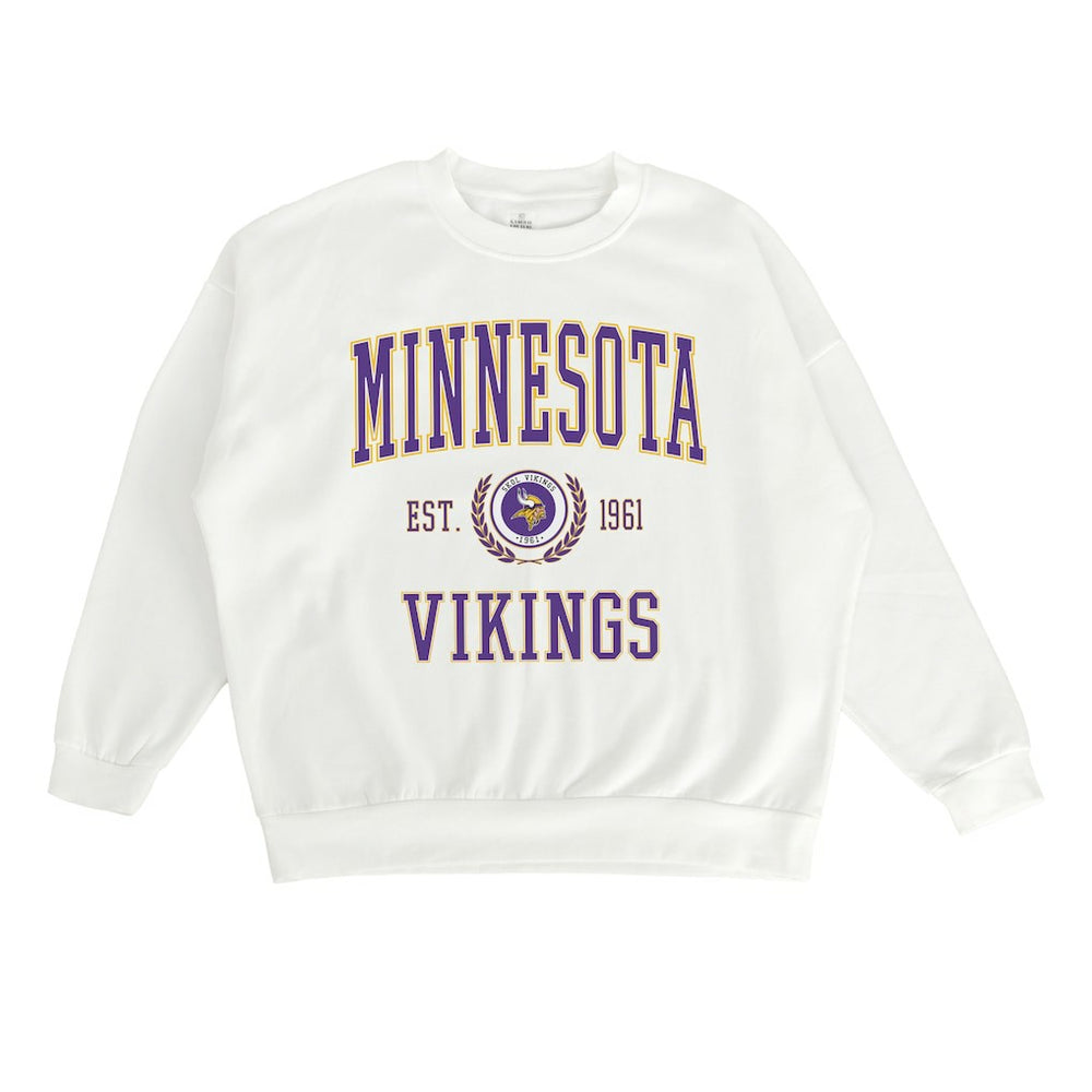 Minnesota Vikings  Gameday Couture Women's Timeless Triumph Premium Fleece Pullover Sweatshirt