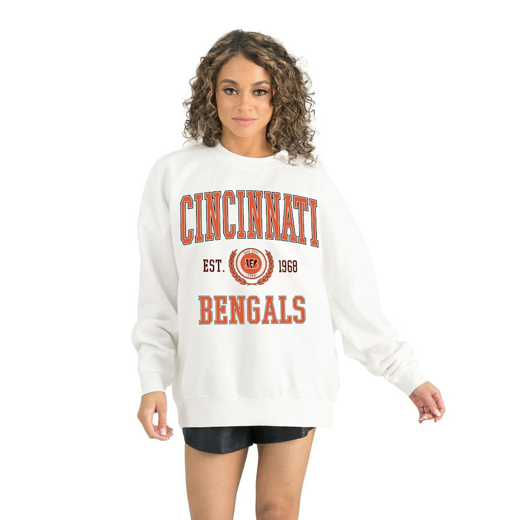 Cincinnati Bengals  Gameday Couture Women's Timeless Triumph Premium Fleece Pullover Sweatshirt