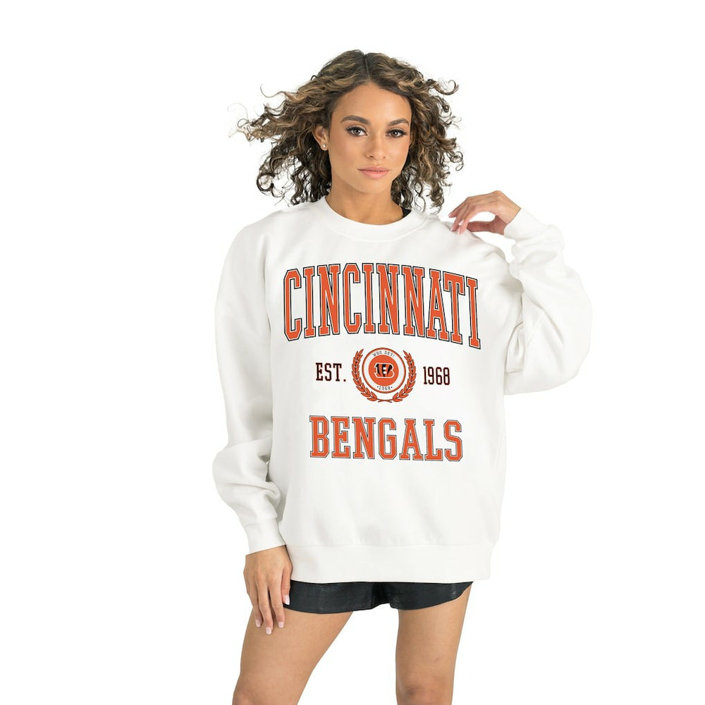 Cincinnati Bengals  Gameday Couture Women's Timeless Triumph Premium Fleece Pullover Sweatshirt