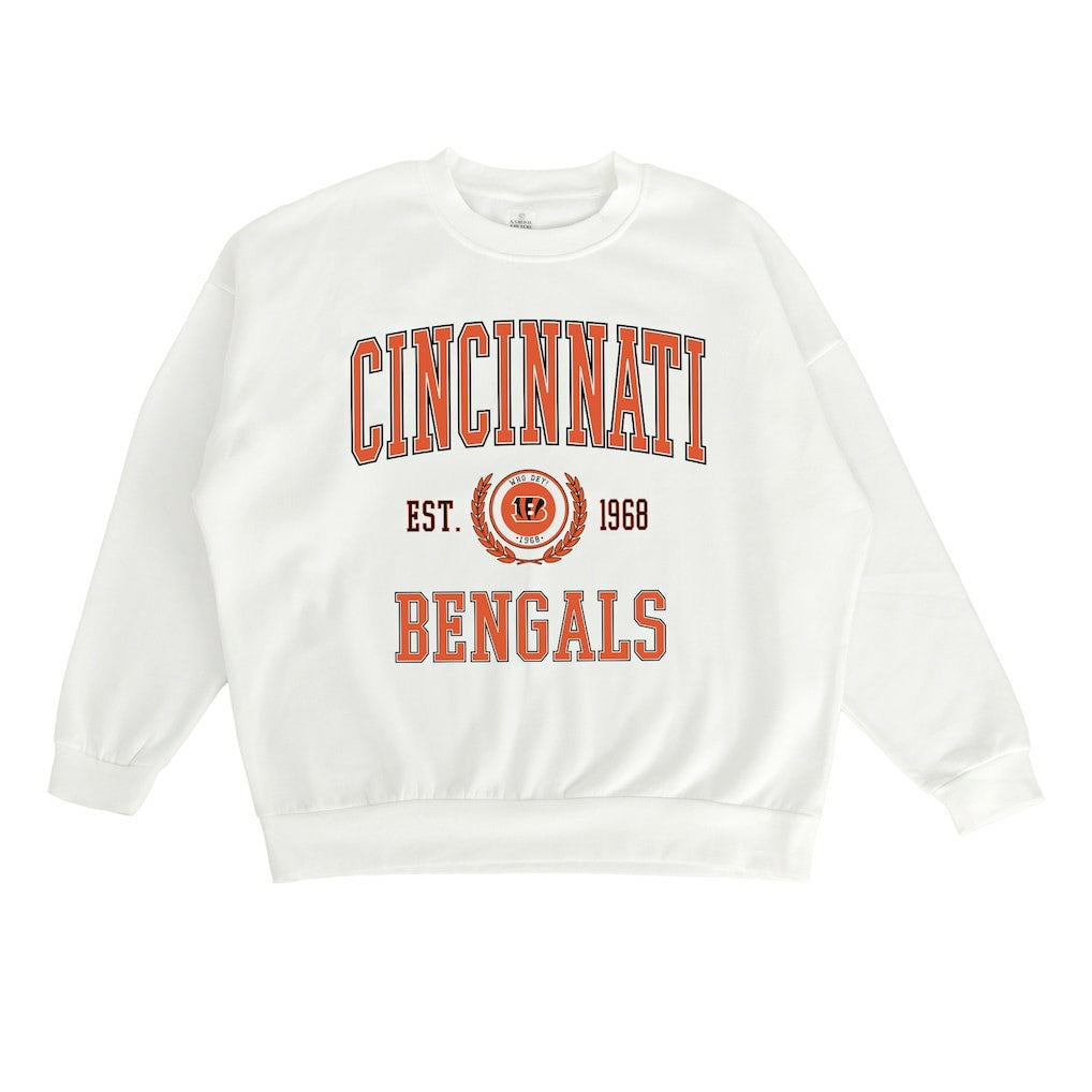 Cincinnati Bengals  Gameday Couture Women's Timeless Triumph Premium Fleece Pullover Sweatshirt