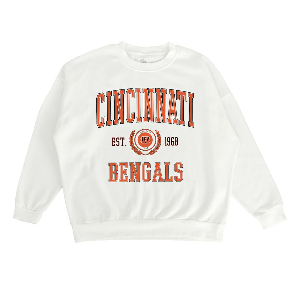 Cincinnati Bengals  Gameday Couture Women's Timeless Triumph Premium Fleece Pullover Sweatshirt