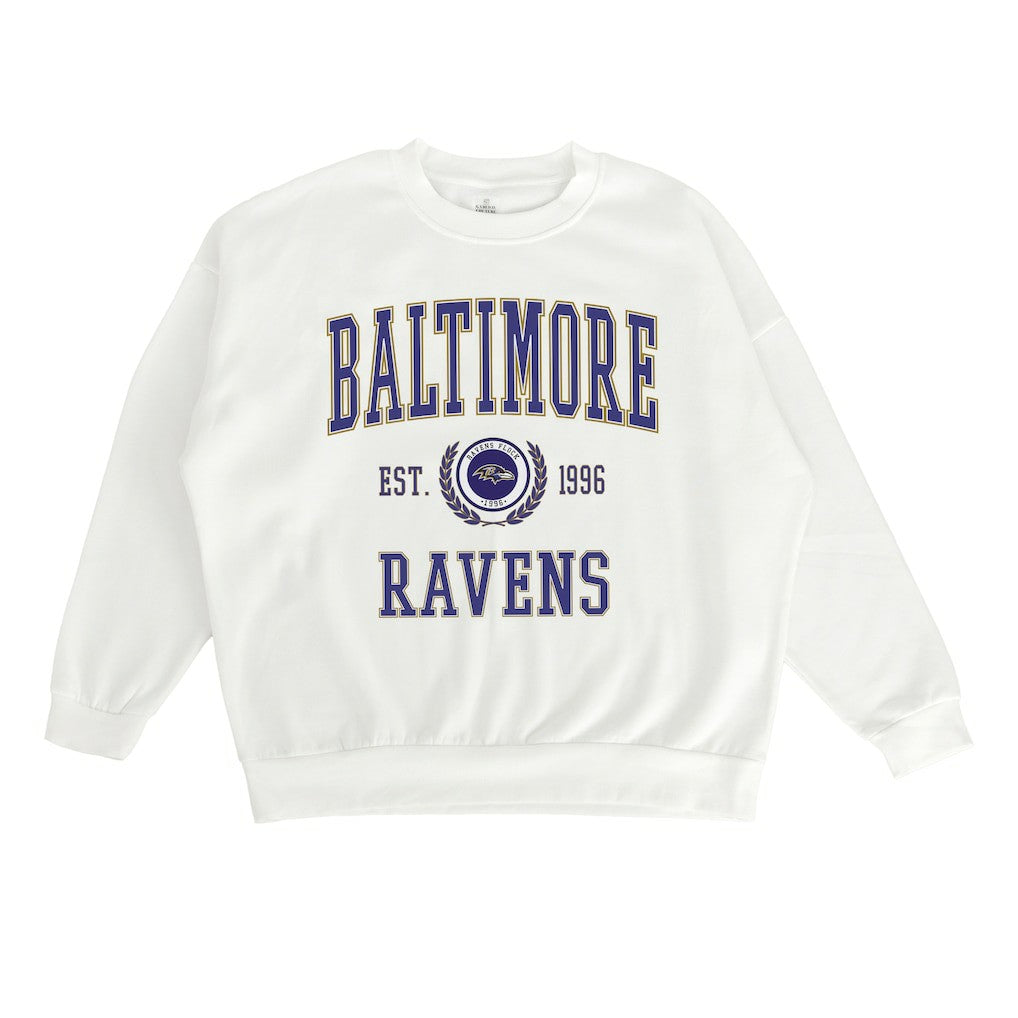 Baltimore Ravens  Gameday Couture Women's Timeless Triumph Premium Fleece Pullover Sweatshirt