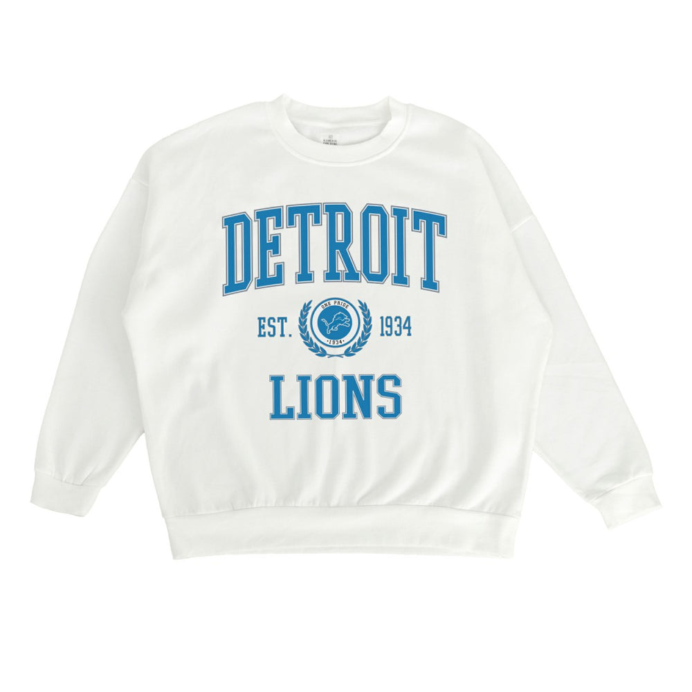 Detroit Lions  Gameday Couture Women's Timeless Triumph Premium Fleece Pullover Sweatshirt