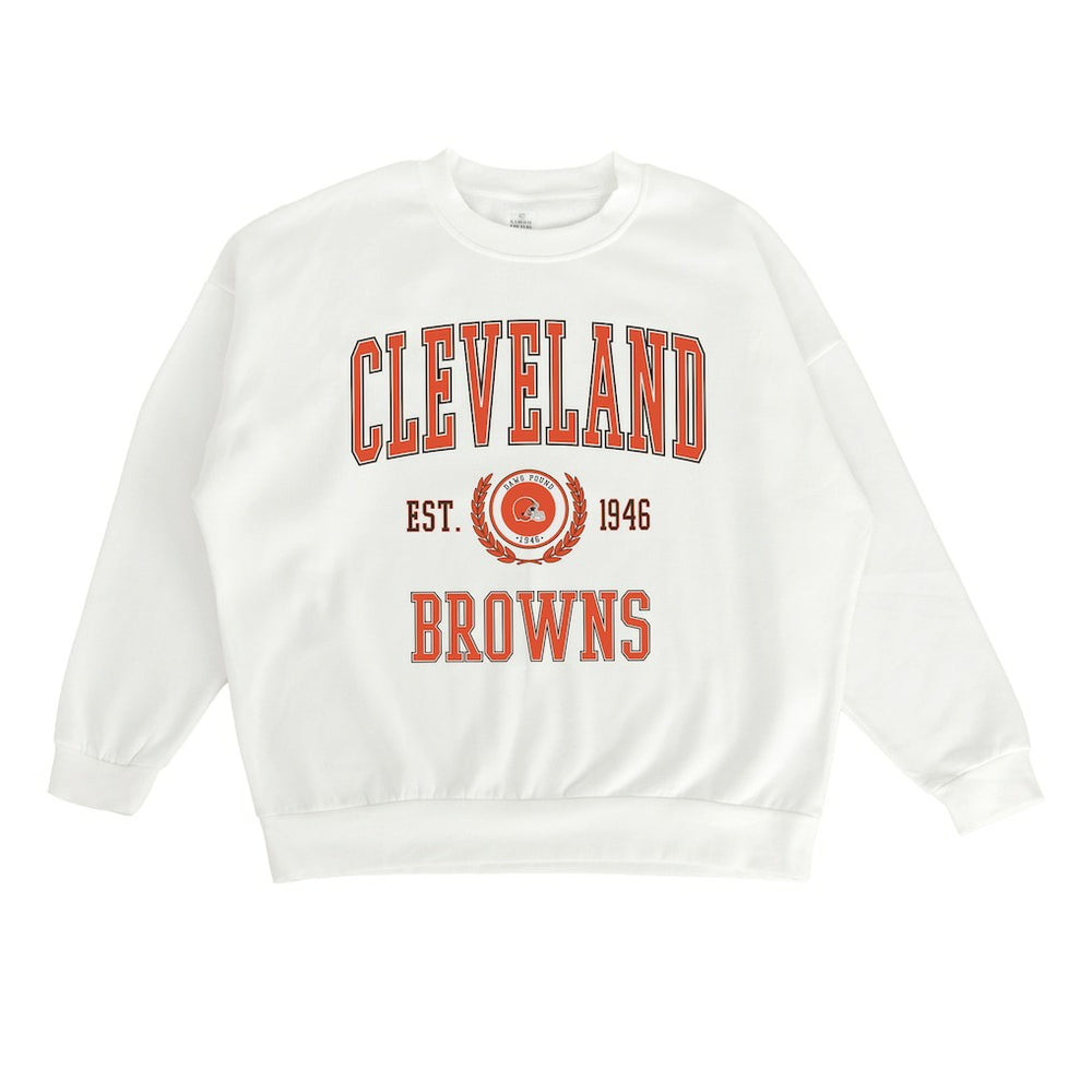 Cleveland Browns  Gameday Couture Women's Timeless Triumph Premium Fleece Pullover Sweatshirt