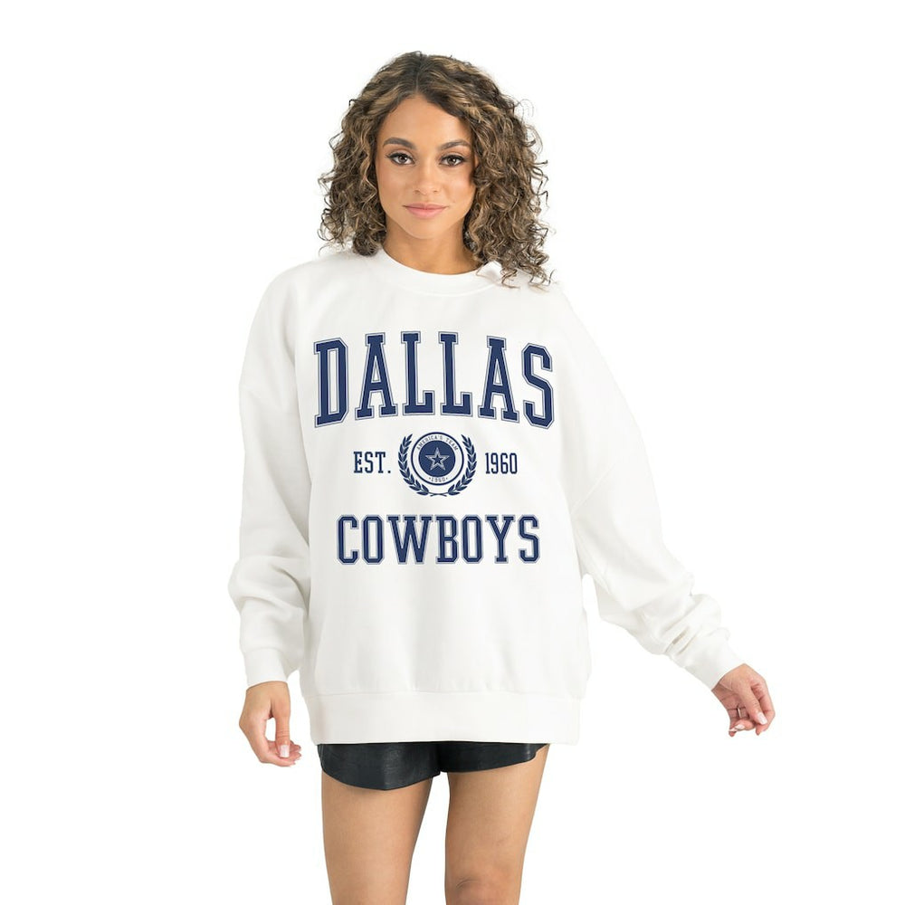 Dallas Cowboys  Gameday Couture Women's Timeless Triumph Premium Fleece Pullover Sweatshirt