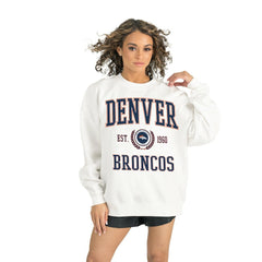 Denver Broncos  Gameday Couture Women's Timeless Triumph Premium Fleece Pullover Sweatshirt