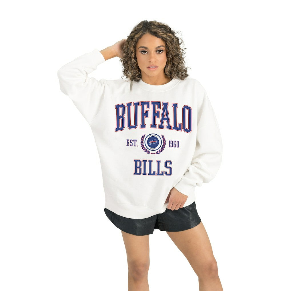 Buffalo Bills  Gameday Couture Women's Timeless Triumph Premium Fleece Pullover Sweatshirt