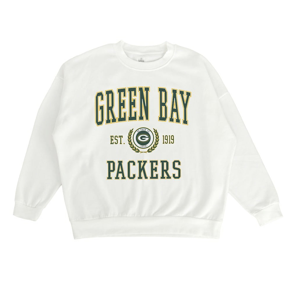 Green Bay Packers  Gameday Couture Women's Timeless Triumph Premium Fleece Pullover Sweatshirt