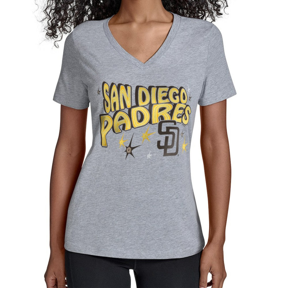 San Diego Padres Starter Women's Fireworks V-Neck T-Shirt | MLB Near me