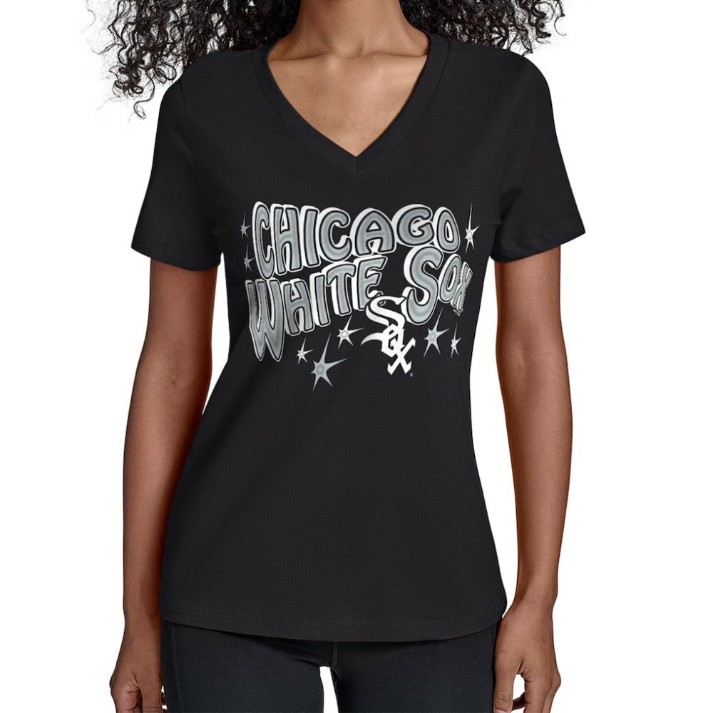 Chicago White Sox Starter Women's Fireworks V-Neck T-Shirt | MLB Online