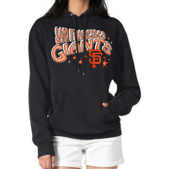 San Francisco Giants Starter Women's Fireworks Fleece Tri-Blend Pullover Hoodie | MLB Outlet