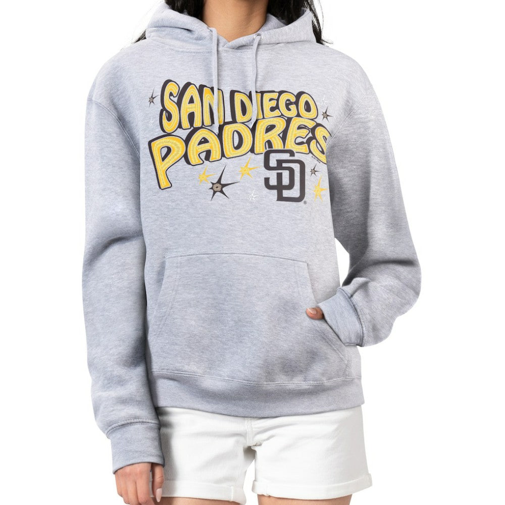 San Diego Padres Starter Women's Fireworks Fleece Tri-Blend Pullover Hoodie | MLB On Sale