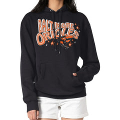 Baltimore Orioles Starter Women's Fireworks Fleece Tri-Blend Pullover Hoodie | MLB On Sale