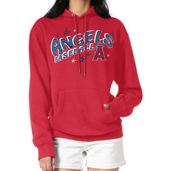Los Angeles Angels Starter Women's Fireworks Fleece Tri-Blend Pullover Hoodie | MLB Shop