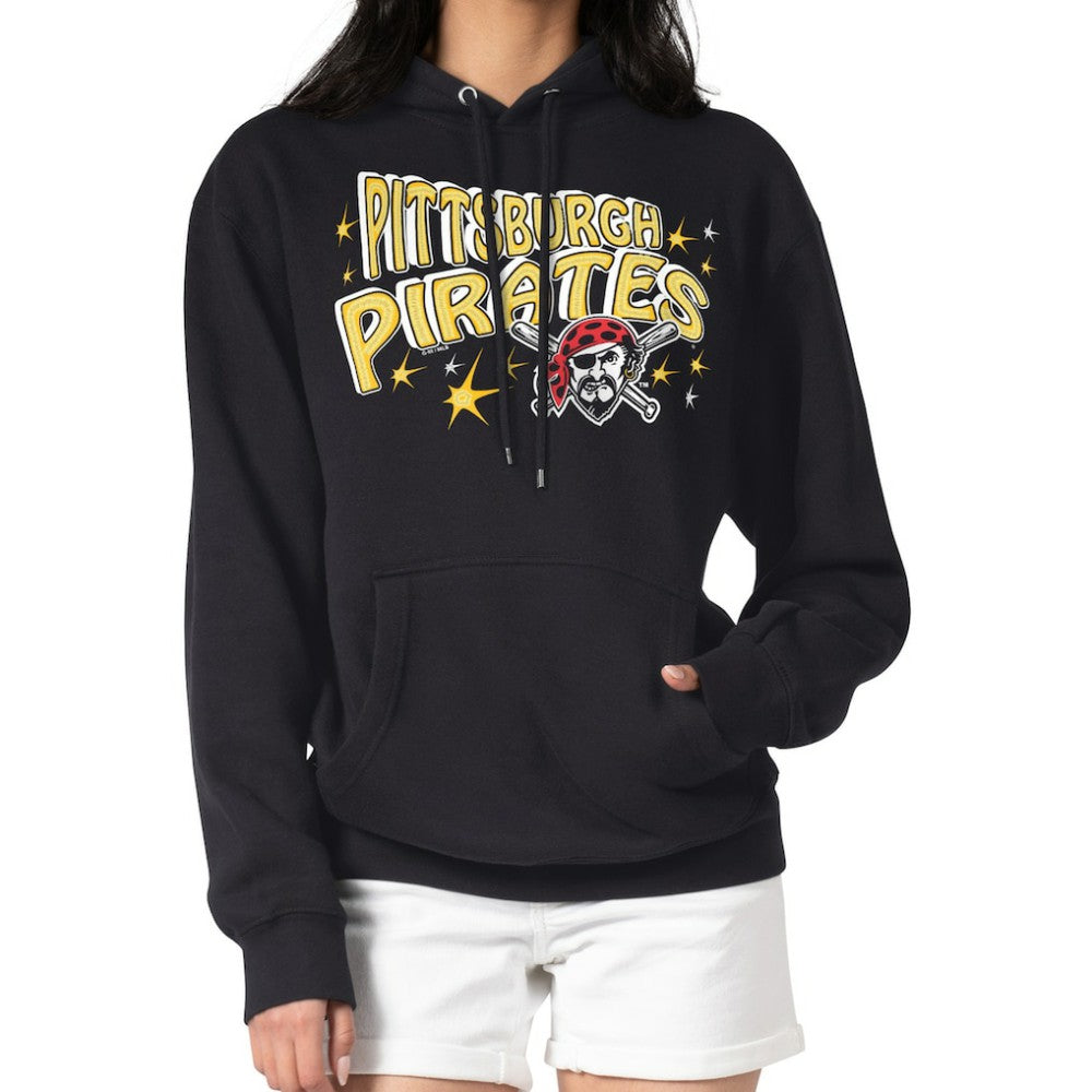 Pittsburgh Pirates Starter Women's Fireworks Fleece Tri-Blend Pullover Hoodie | MLB On Sale