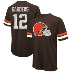 Cleveland Browns  Shedeur Sanders  Majestic Threads 2025 NFL Draft Oversized T-Shirt