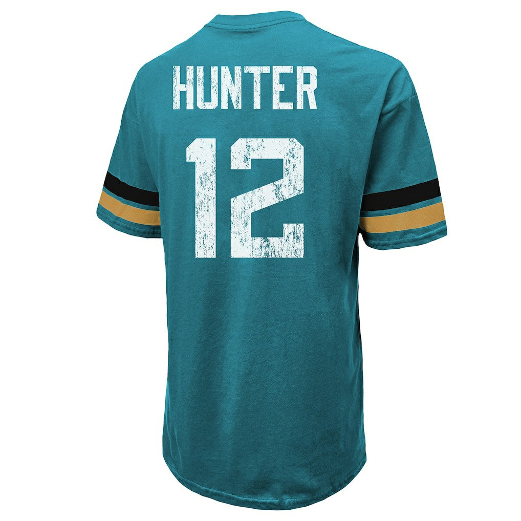 Jacksonville Jaguars  Travis Hunter  Majestic Threads 2025 NFL Draft First Round Pick Oversized T-Shirt