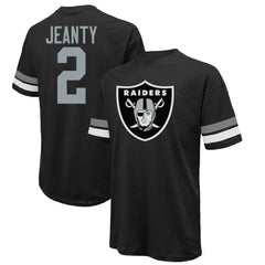 Las Vegas Raiders  Ashton Jeanty  Majestic Threads 2025 NFL Draft First Round Pick Oversized T-Shirt