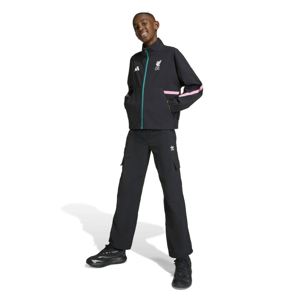 Liverpool Youth 2025/26 Club Anthem Full-Zip Jacket Black - Adidas