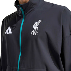 Liverpool 2025/26 Club Anthem Full-Zip Jacket Black - Adidas