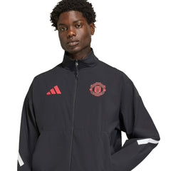 Manchester United 2025/26 Club Anthem Full-Zip Jacket Black - Adidas