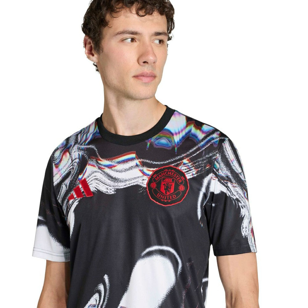 Manchester United 2025/26 Pre-Match Training Jersey Black - Adidas