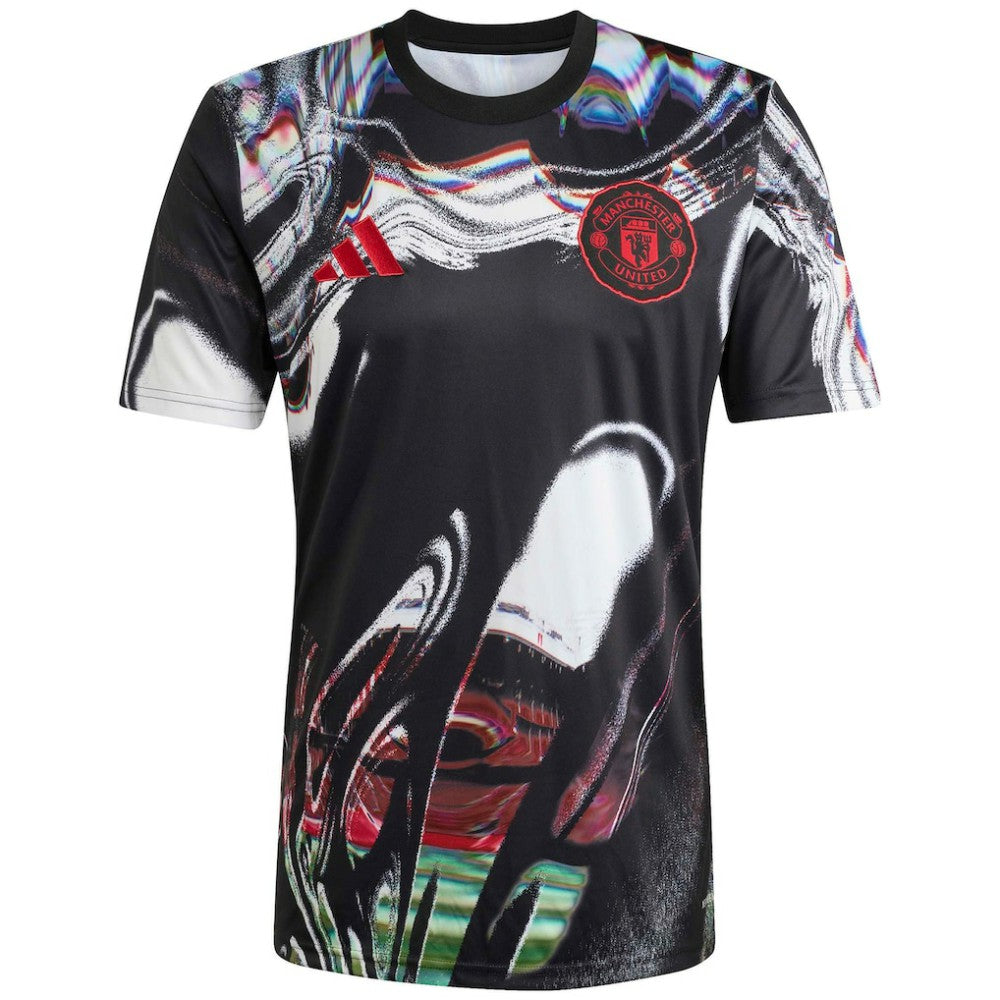 Manchester United 2025/26 Pre-Match Training Jersey Black - Adidas