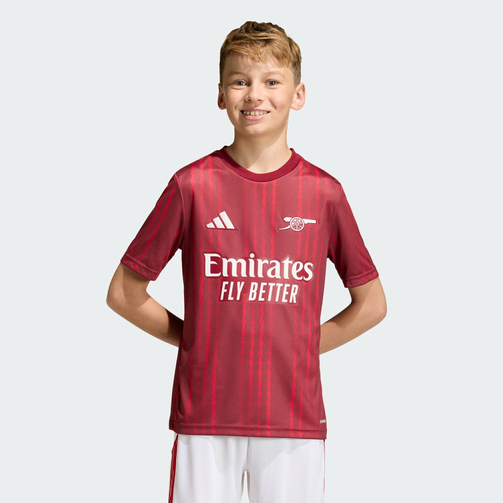 Arsenal Youth 2025/26 Pre-Match Training Jersey Red - Adidas