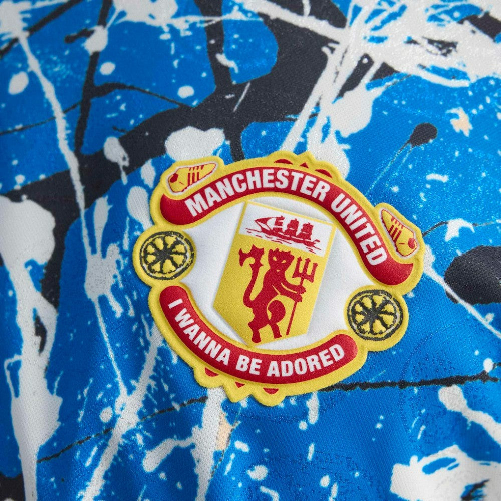 Manchester United X Stone Roses Replica Jersey Blue - Adidas