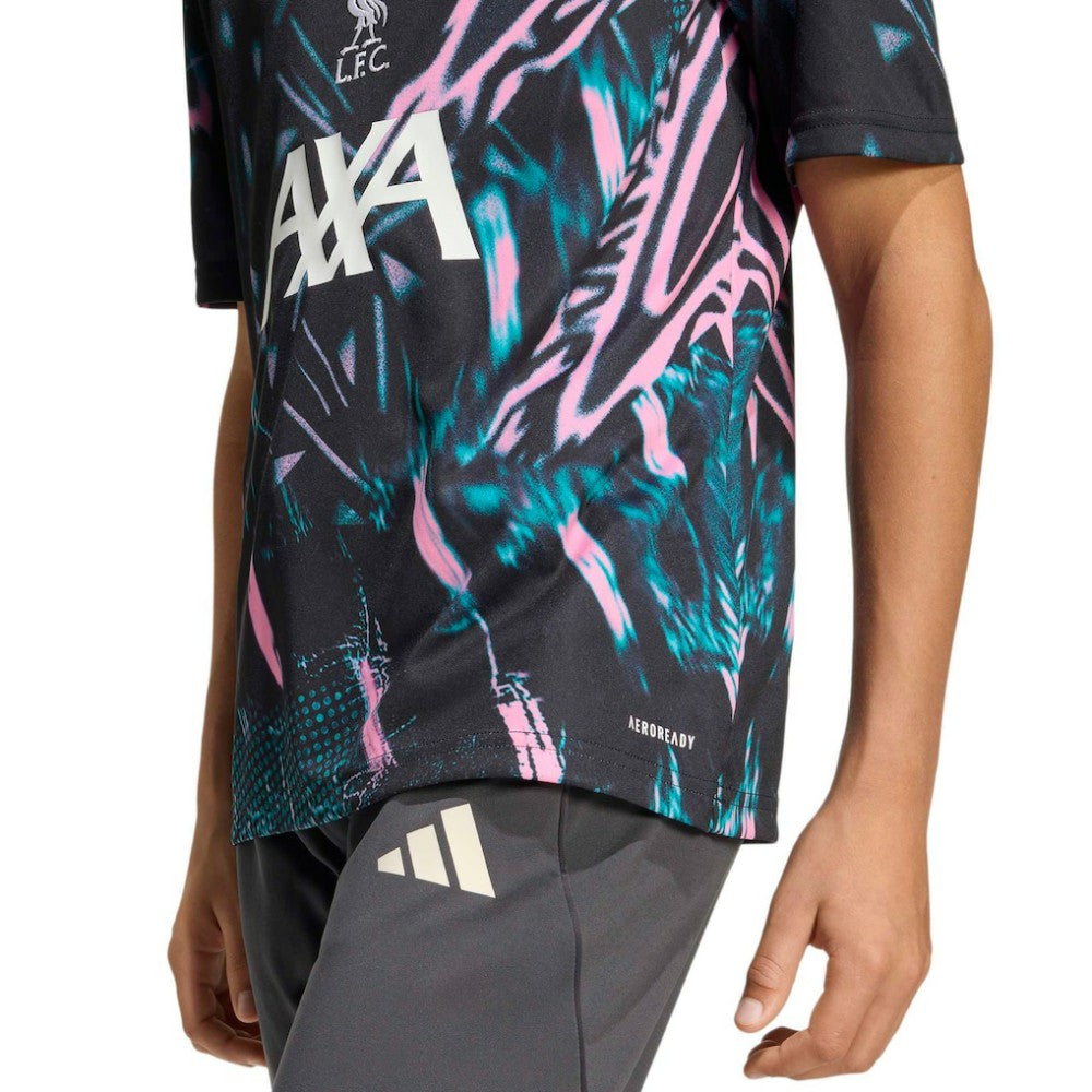 Liverpool Youth 2025/26 Pre-Match Training Jersey Black - Adidas