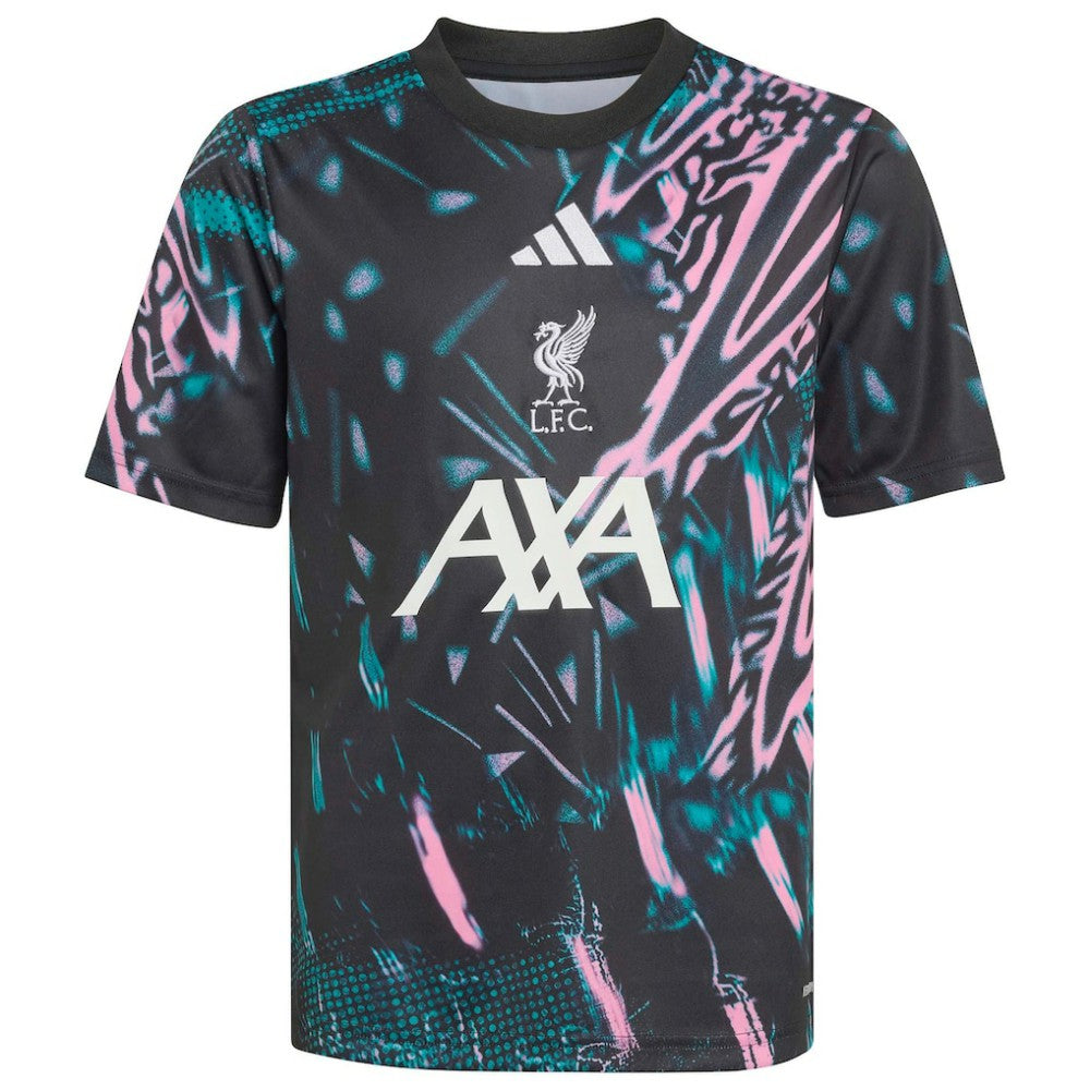 Liverpool Youth 2025/26 Pre-Match Training Jersey Black - Adidas
