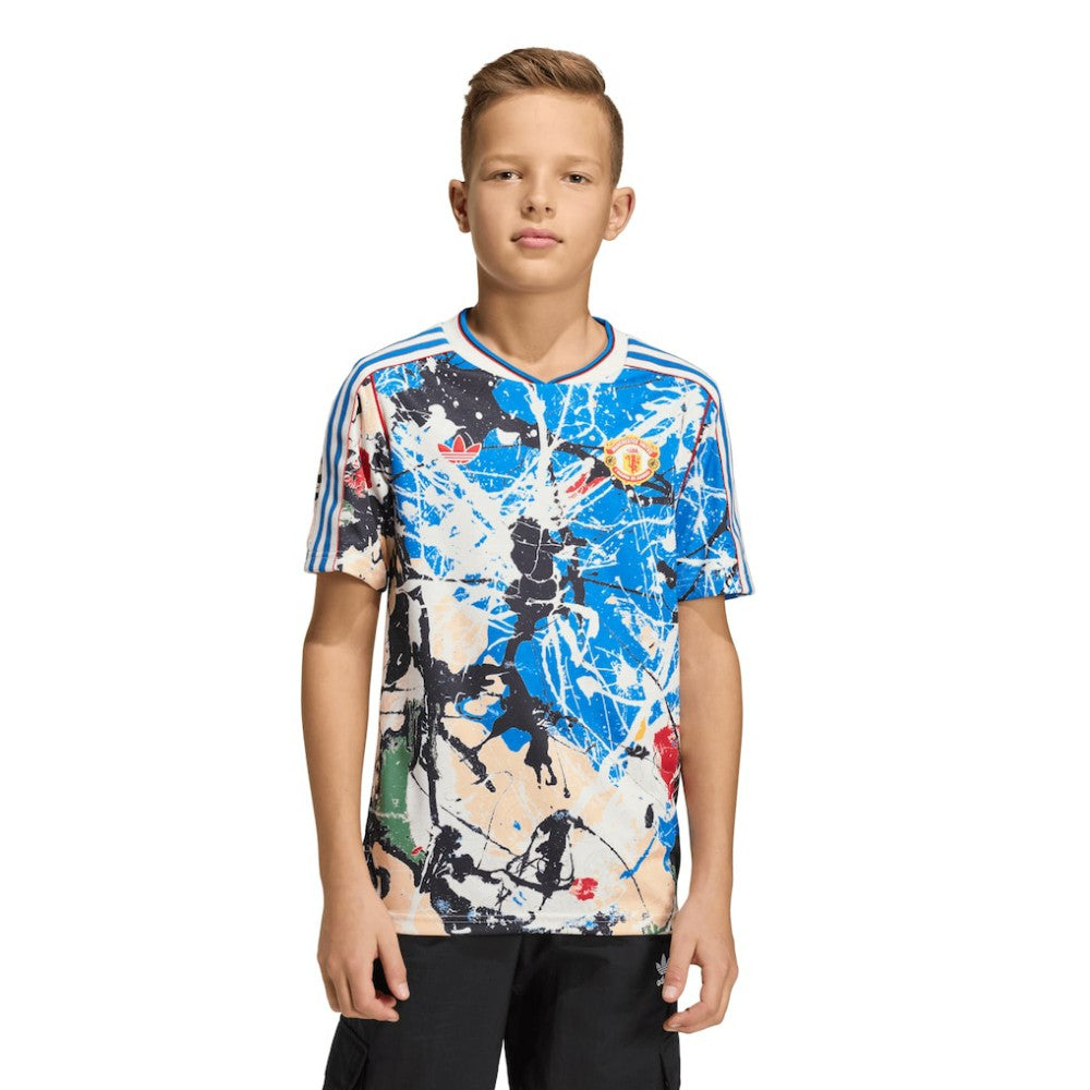 Manchester United X Stone Roses Youth Replica Jersey Blue - Adidas