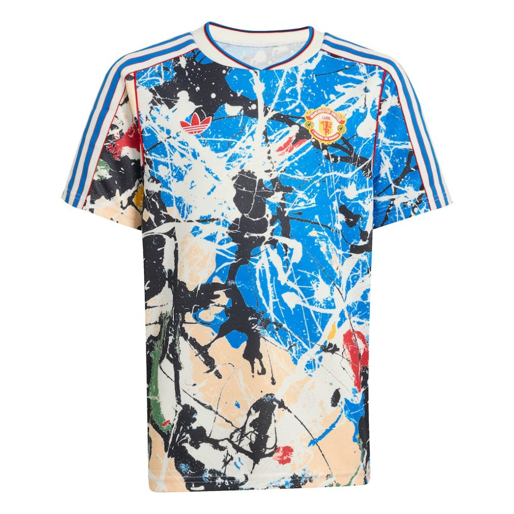 Manchester United X Stone Roses Youth Replica Jersey Blue - Adidas