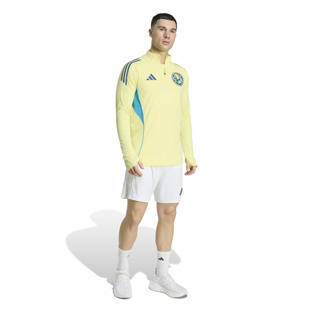 Club America Tiro 2025/26 AEROREADY Raglan Full-Zip Training Top Yellow - Adidas