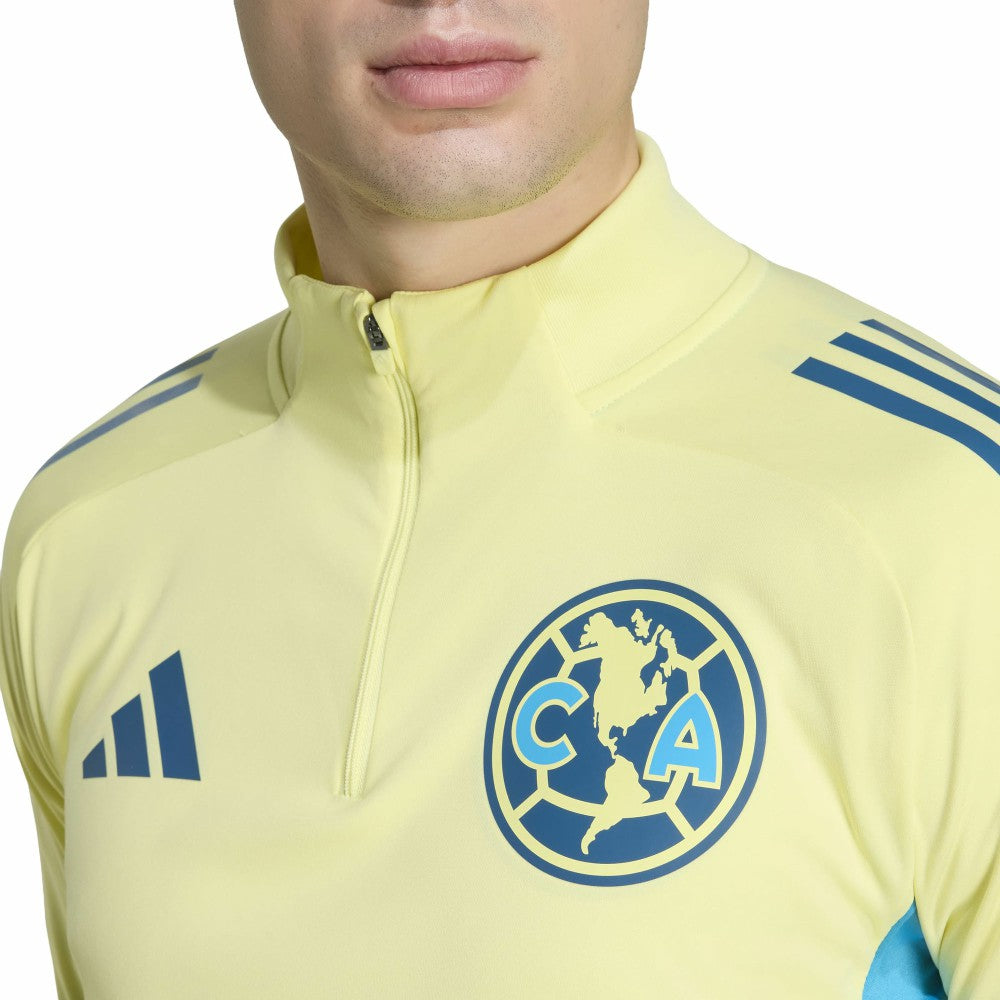 Club America Tiro 2025/26 AEROREADY Raglan Full-Zip Training Top Yellow - Adidas