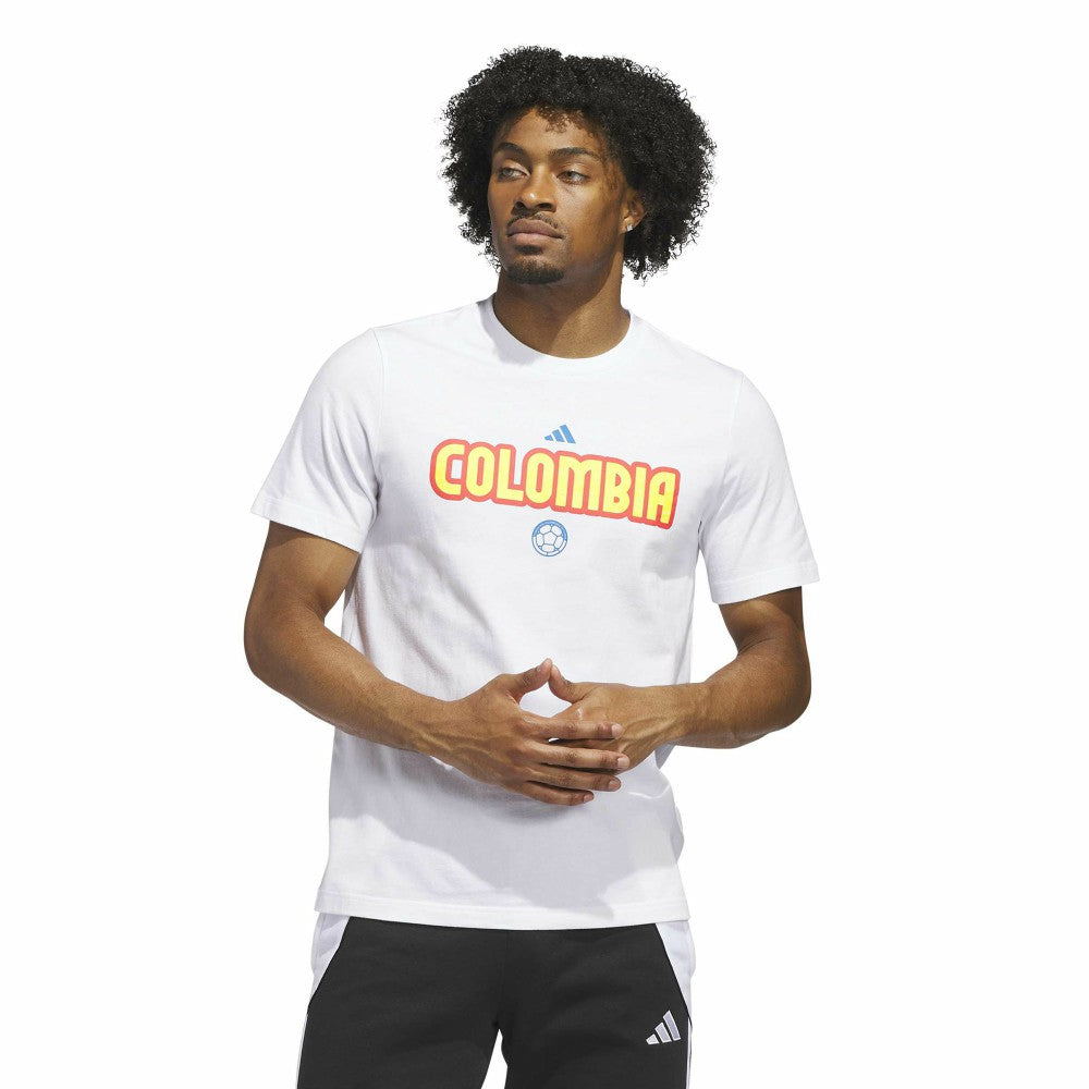 Colombia National Team Jersey Hook T-Shirt White - Adidas