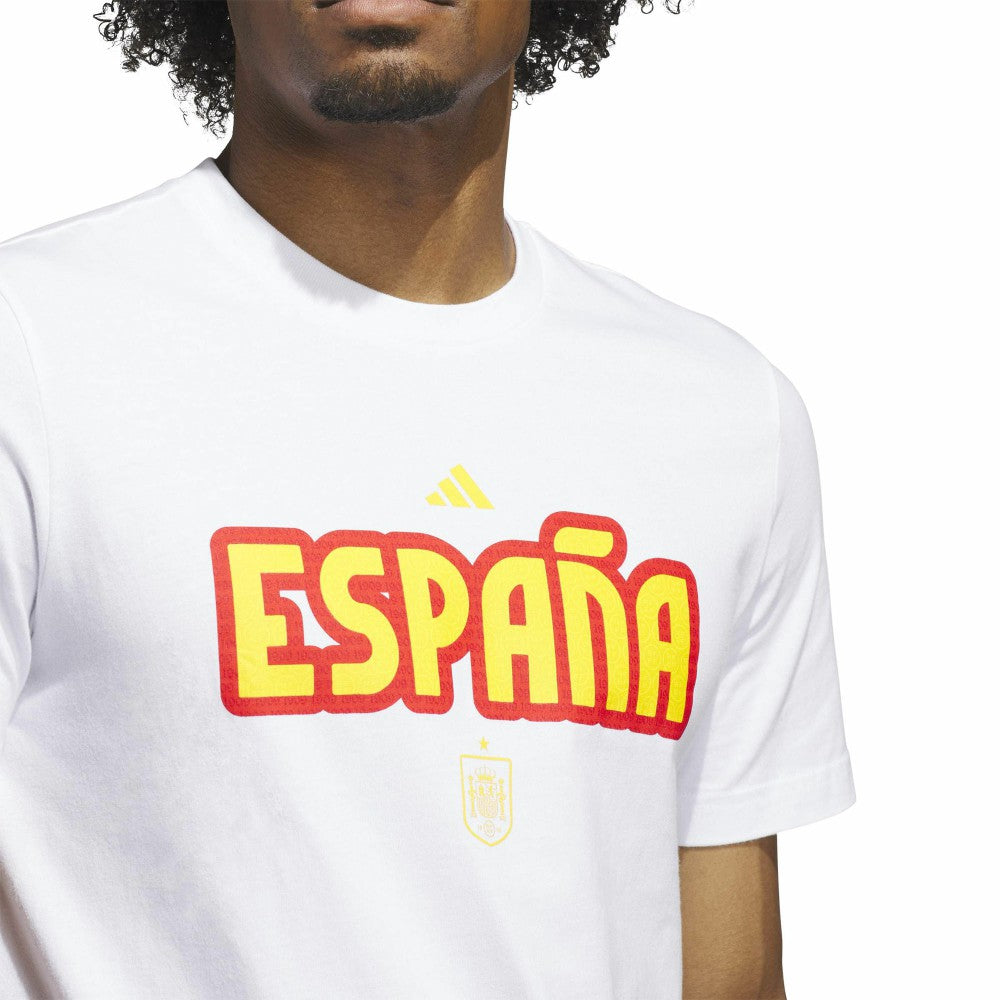 Spain National Team Jersey Hook T-Shirt White - Adidas