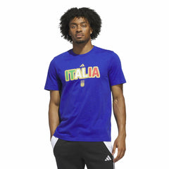 Italy National Team Jersey Hook T-Shirt Blue - Adidas
