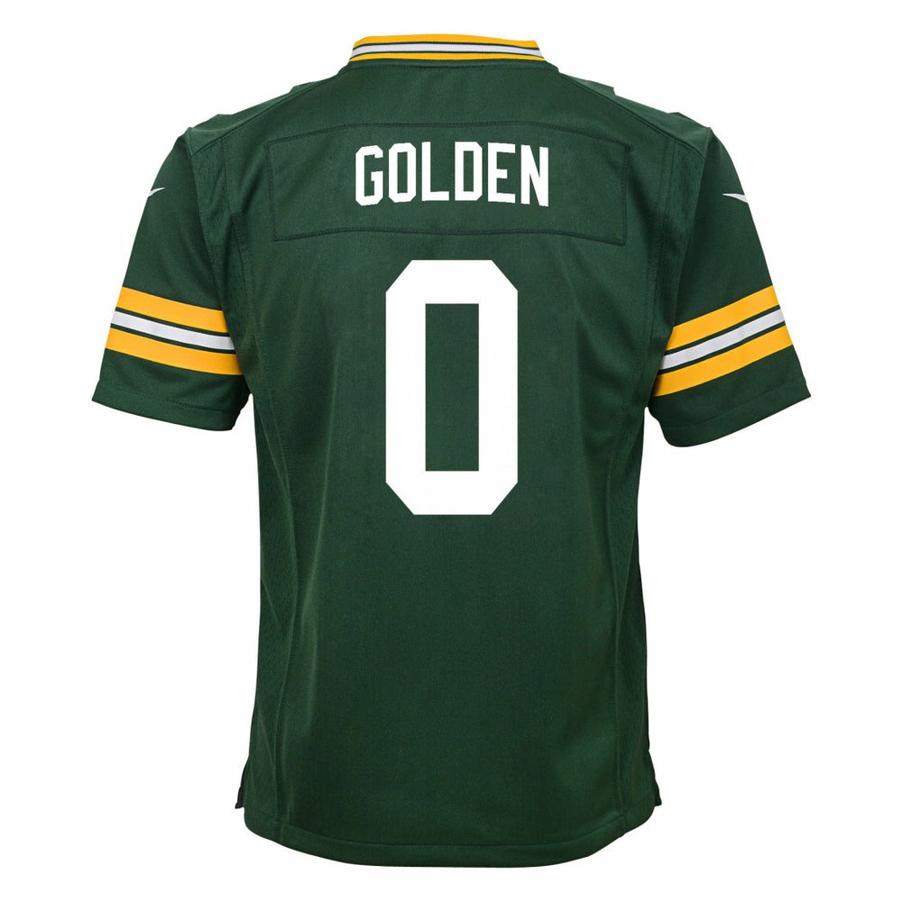 Green Bay Packers Nike Matthew Golden  Youth Team Game Jersey
